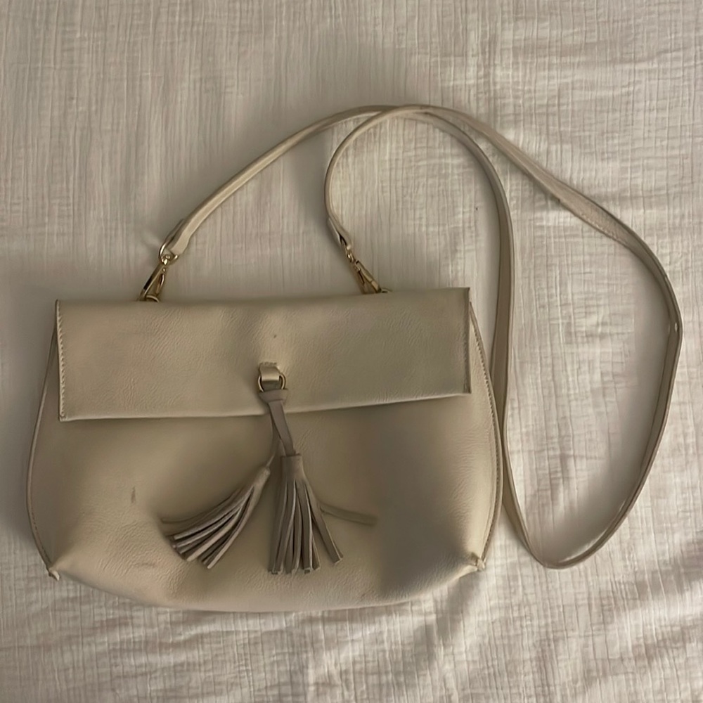 White Anthropologie Purse